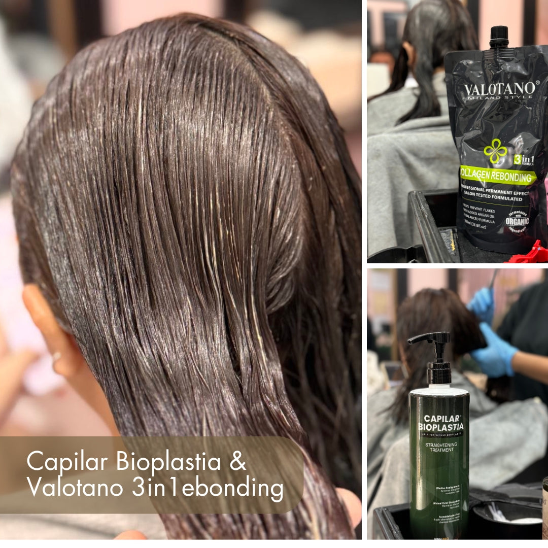 How to use Capilar Bioplastia & Valotano 3in1 Rebonding with Hair Color in your Salon Service