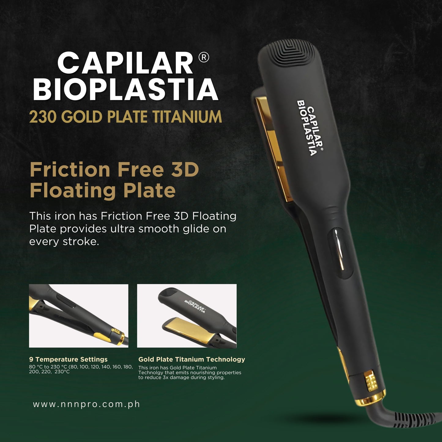 Capilar Bioplastia 230 Gold Plate Titanium